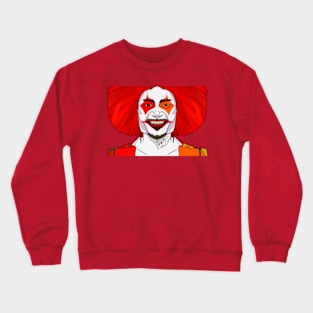 Festive Clown: Halloween-Themed Art Print Crewneck Sweatshirt